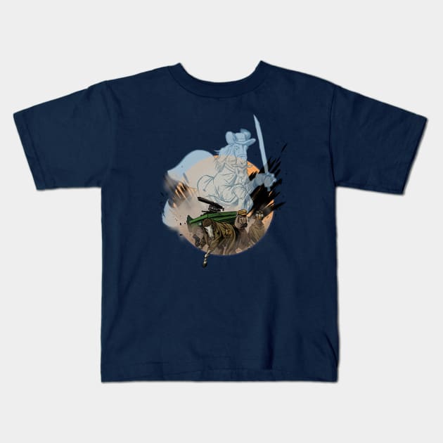 The Haunted Carriage Kids T-Shirt by ThirteenthFloor